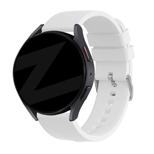 Bandz Bracelet silicone 'Deluxe' Huawei Watch GT 6 - 46mm (blanc)