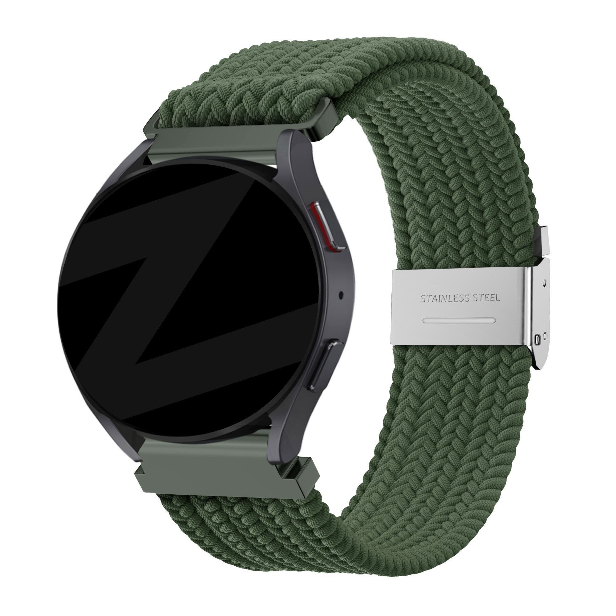 Bandz Bracelet nylon tressé Redmi Watch 5 Lite (vert olive)