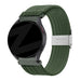 Bandz Bracelet nylon tressé TicWatch 22mm (vert olive)