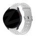 Bandz Actyve Smartwatch 20mm Patterned Silicone Strap (White)
