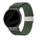Bandz Bracelet nylon tressé Amazfit GTS 4 (Mini) (vert olive)