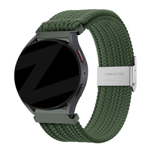 Bandz Bracelet nylon tressé Amazfit Cheetah (Pro) (vert olive)