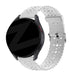 Bandz Bracelet silicone avec motif floral Huawei Watch GT 3 42mm (blanc)