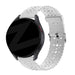Bandz Bracelet silicone avec découpes universel 20mm (blanc)