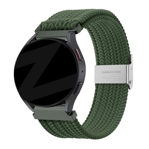 Bandz Bracelet nylon tissé Huawei Watch GT 7 - 46mm (vert olive)