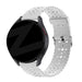 Bandz Bracelet silicone avec motif floral Amazfit Bip 3 (Pro) (blanc)