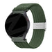 Bandz Bracelet nylon tressé Samsung Galaxy Watch 4 - 40mm (vert olive)