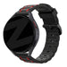 Bandz Bracelet sport à rayures Amazfit Balance Ultra (noir/rouge)