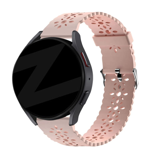 Bandz Actyve Smartwatch 20mm Patterned Silicone Strap (Pink)