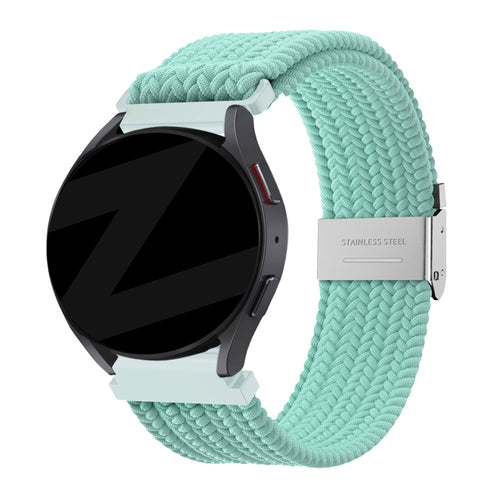Bandz Bracelet nylon tressé Garmin Vivomove HR (turquoise)