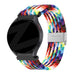 Bandz Actyve Smartwatch 20mm Woven Nylon Strap (Rainbow)