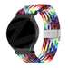 Bandz Bracelet nylon tressé Xiaomi Amazfit Bip (arc-en-ciel)