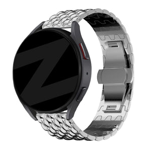 Bandz Bracelet acier 'Dragon' Gard Pro Health Smartwatch 3 - 41mm (argent)