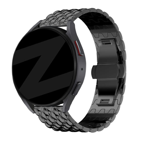 Bandz Bracelet acier 'Dragon' Gard Pro Health Smartwatch 3 - 41mm (noir)