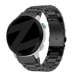 Bandz Bracelet acier Garmin Instinct E - 45mm 'Classic' (noir)