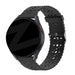 Bandz Bracelet silicone avec motfit floral Samsung Galaxy Watch FE (noir)