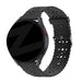 Bandz Samsung Galaxy Watch 4 Classic 42mm Silicone Strap with Cutouts (Black)