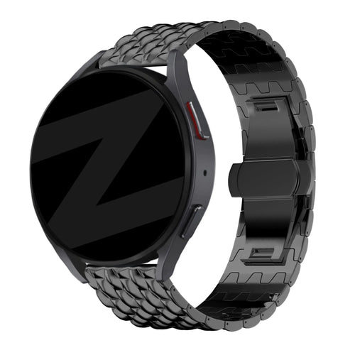 Bandz Coros Apex 42mm Steel Strap 'Dragon' (Black)