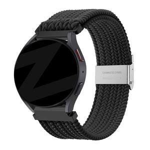Bandz Bracelet nylon tissé Huawei Watch GT 6 - 46mm (noir)