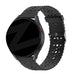 Bandz Bracelet silicone avec motif floral Amazfit GTS 4 (Mini) (noir)