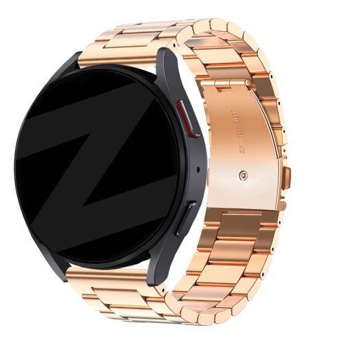Bandz Bracelet acier 'Classic' Garmin Approach S50 (rose or)