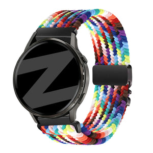 Bandz Bracelet tressé 'Parachute' Garmin Vivoactive 4s (arc-en-ciel)