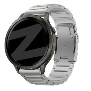 Bandz Garmin Venu 3 Titanium Link Strap (Silver)
