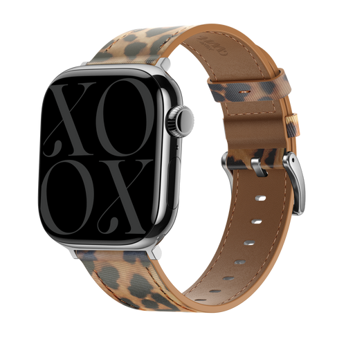 xoxo Wildhearts Bracelet cuir Apple Watch (léopard)