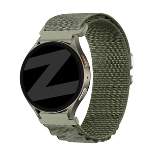 Bandz Samsung Galaxy Watch 4 - 40mm Alpine Nylon Strap (Olive)