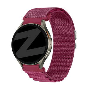 Bandz Bracelet nylon Alpine Amazfit Bip 3 Pro (rose-rouge)