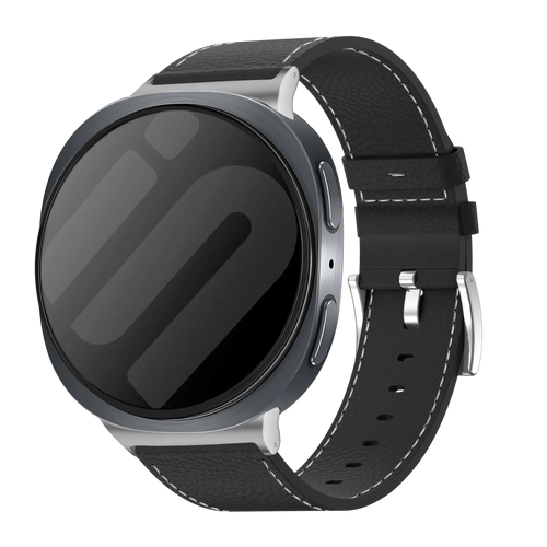 Bracelet cuir Samsung Galaxy Watch 8 Classic (noir)