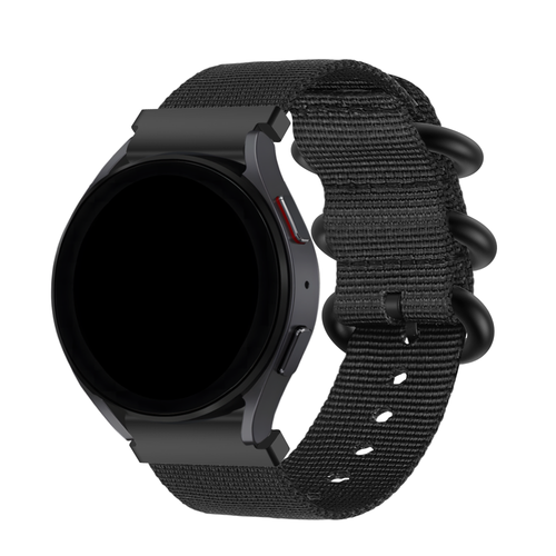 BALR Bracelet nylon avec boucle Samsung Galaxy Watch 4 Classic 42mm (noir)
