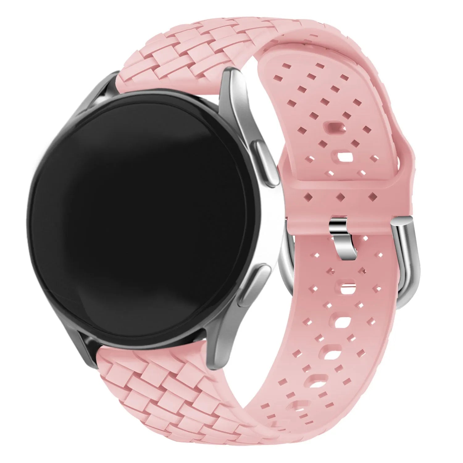 Bracelet silicone tressé Amazfit Bip U (Pro) (rose)