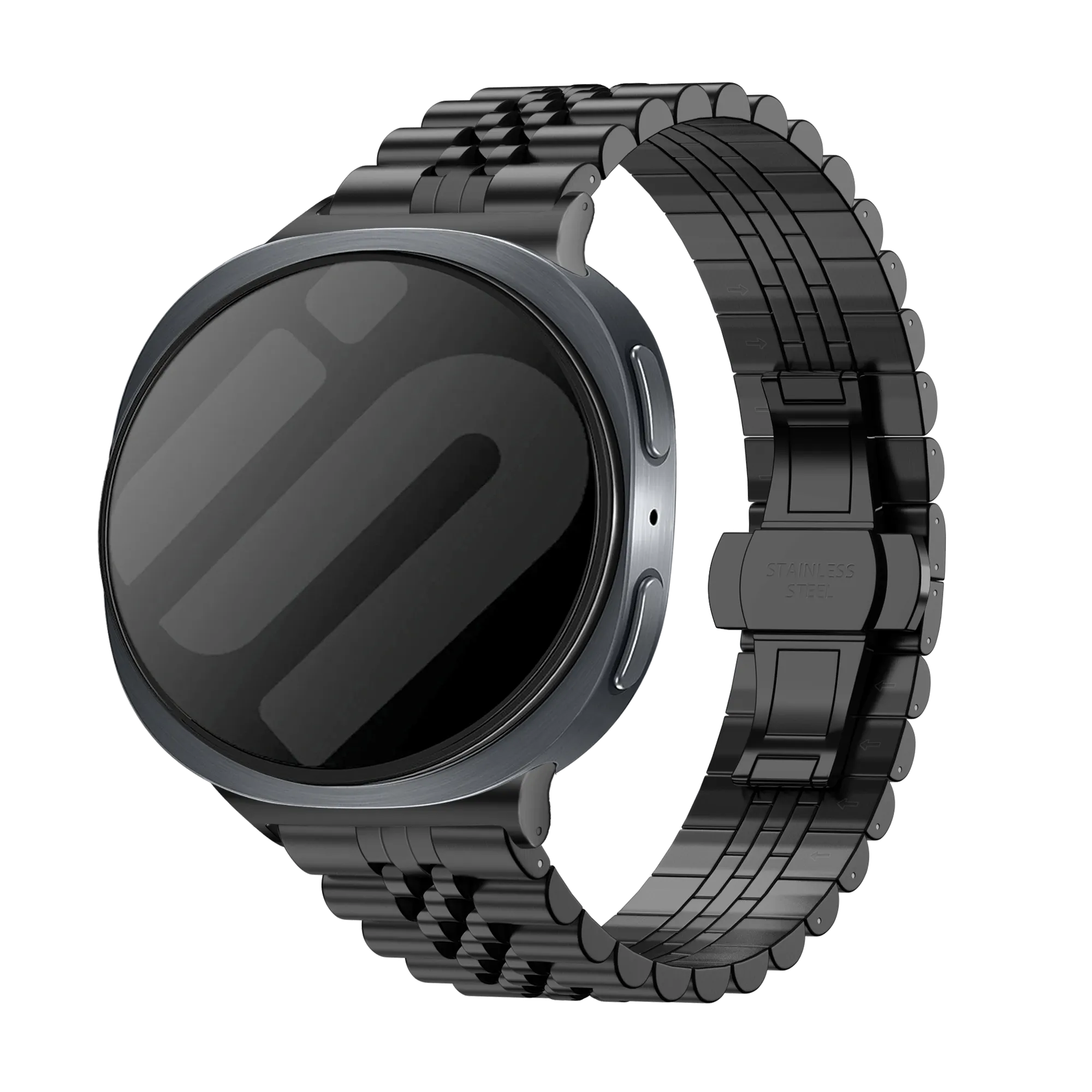 Bracelet acier Jubilee Samsung Galaxy Watch 8 Classic (noir)