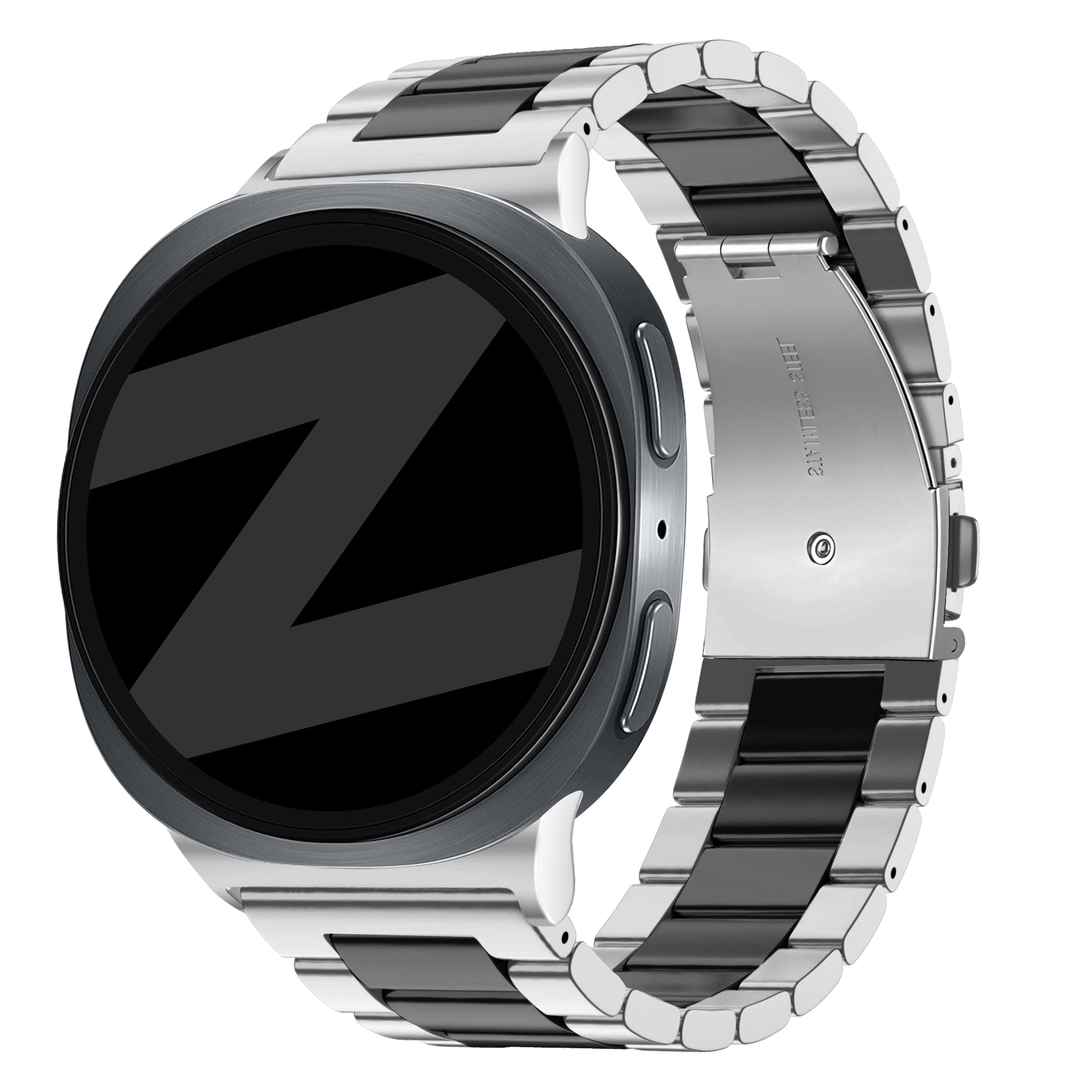 Bandz Bracelet acier 'Classic' Samsung Galaxy Watch 8 - 44mm (argent/noir)