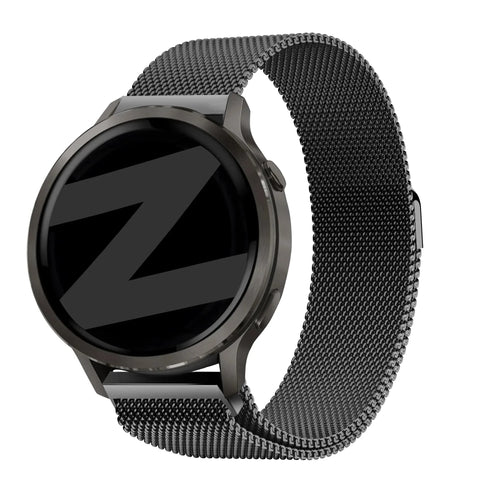 Bandz Bracelet milanais Loop Garmin Forerunner 265s (noir)