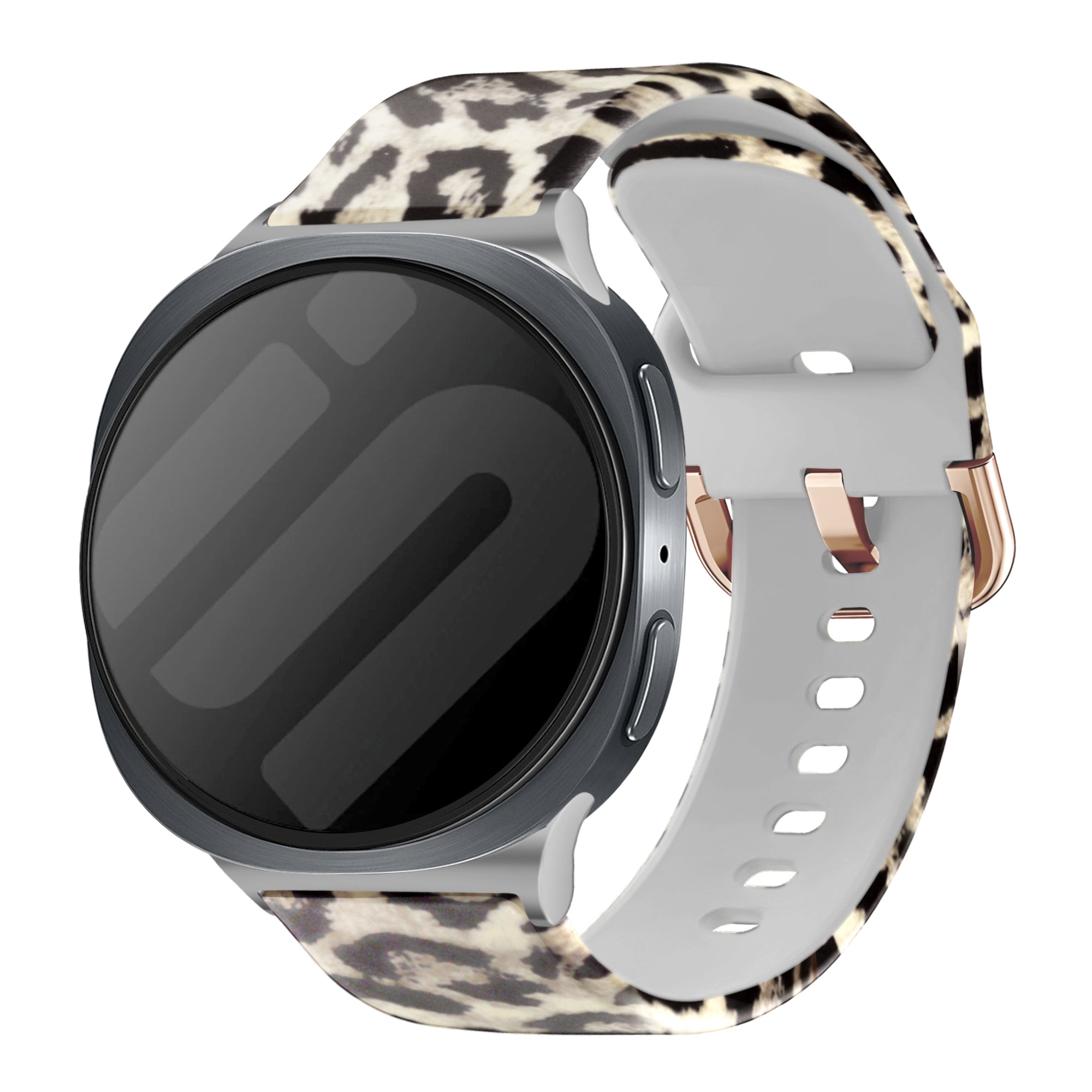 Samsung Galaxy Watch 9 - 40mm Print Silicone Strap (Lucky Leopard)