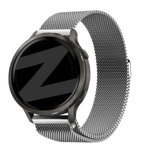Bandz Bracelet milanais 'Loop' Garmin Forerunner 70 (argent)