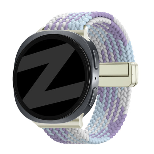 Bandz Bracelet tissé magnétique Samsung Galaxy Watch 8 - 40mm (violet mixte)