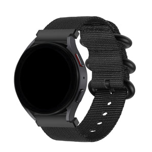 BALR Bracelet nylon avec boucle Samsung Galaxy Watch 6 44mm (noir)