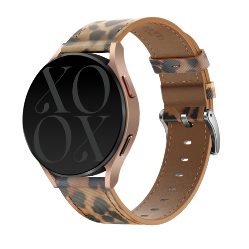 xoxo Wildhearts Bracelet cuir Samsung Galaxy Watch 5 Pro (léopard)