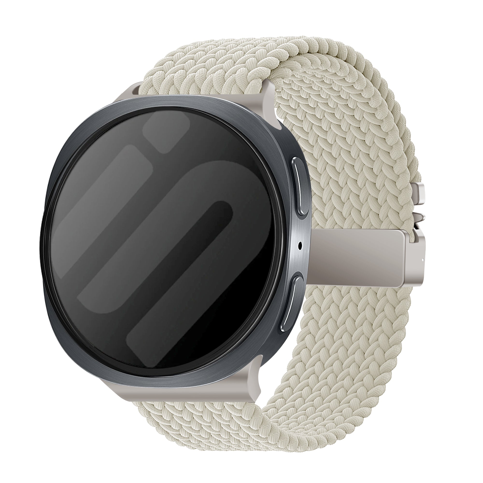 Bracelet tissu avec boucle Samsung Galaxy Watch 8 - 44mm (lumière stellaire)