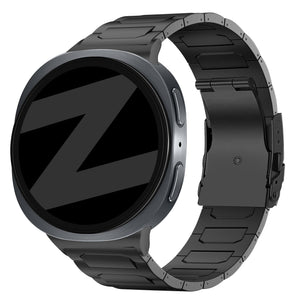 Bandz Bracelet titane 'Deluxe' Samsung Galaxy Watch 8 Classic (noir)