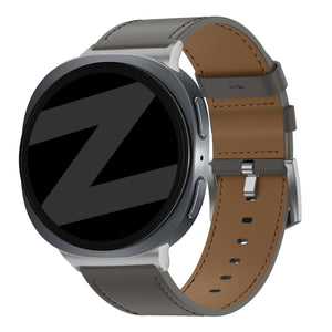 Bandz Bracelet cuir 'Classic' Samsung Galaxy Watch 8 Classic (gris foncé)