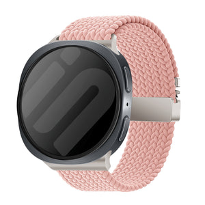 Bracelet tissu avec boucle Samsung Galaxy Watch 8 Classic (rose)