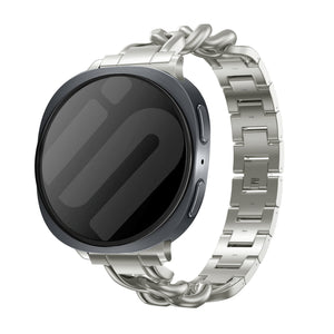 Bracelet acier chaîne Samsung Galaxy Watch 8 Classic (lumière stellaire)