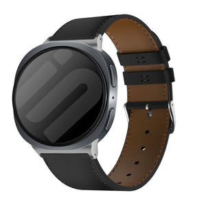 Bracelet cuir moderne Samsung Galaxy Watch 8 Classic (noir)
