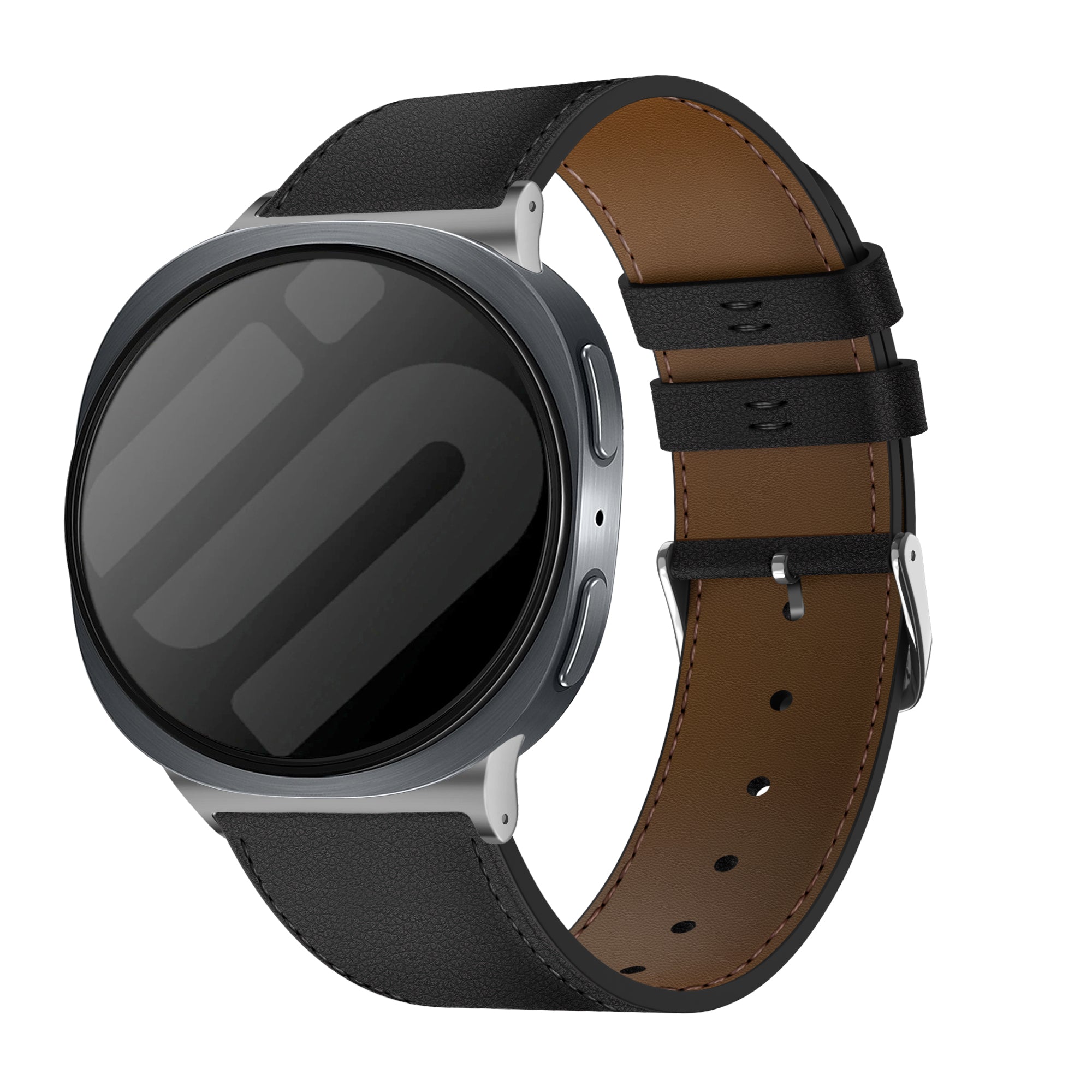 Bracelet cuir moderne Samsung Galaxy Watch 8 Classic (noir)
