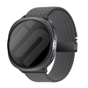 Bracelet tissu avec boucle Samsung Galaxy Watch 8 Classic (gris foncé)