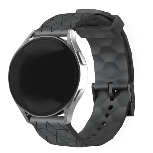 Oppo Watch S Silicone Strap Hexagons (Black)